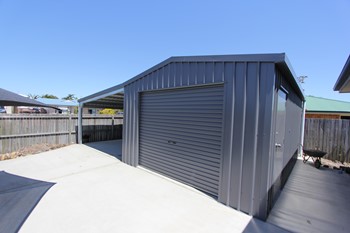 Double Garage with Awning
