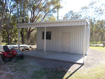 Garage with Awning