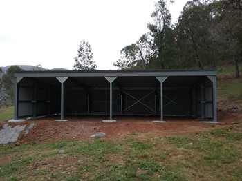 Open Front Farm Shed